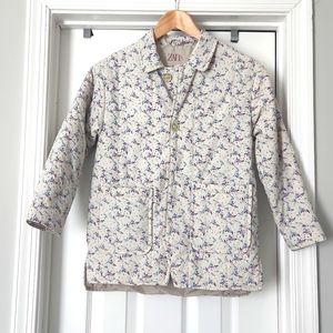 Zara Floral Fall Jacket Girls size 10